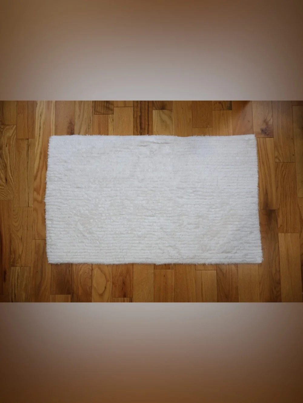 Plush White Bath Mat - Never Used